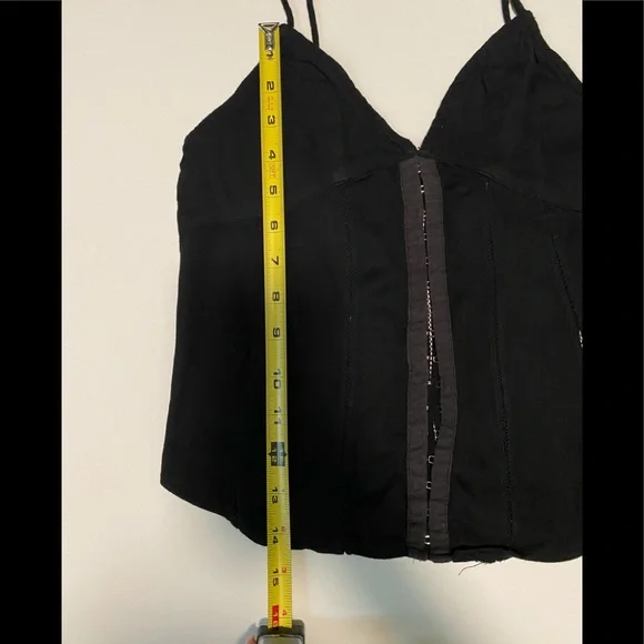 💚3/20$5/25💚Silence + Noise Black hook/eye clasp front - Picture 16 of 16